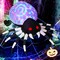 GOOSH 6 FT Height Halloween Inflatables Outdoor Spider with Magic Light, Blow Up with LED Lights